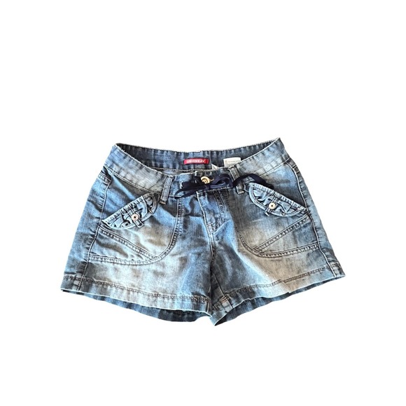 UNIONBAY Pants - Vintage Y2K UnionBay Juniors Denim Cargo Shorts 3 Blue Juniors Retro Millennial